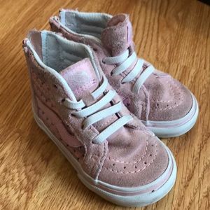 Pink toddler hi tops
